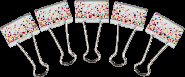 TCR20857 Confetti Medium Binder Clips Image