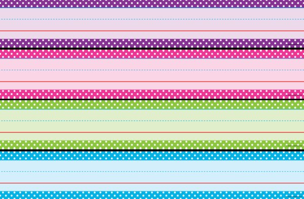 TCR20863 Bright Colors Polka Dots Sentence Strips Image