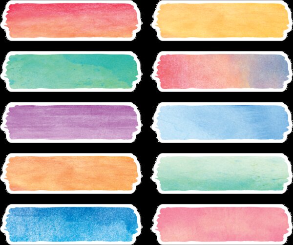 TCR20873 Watercolor Labels Image