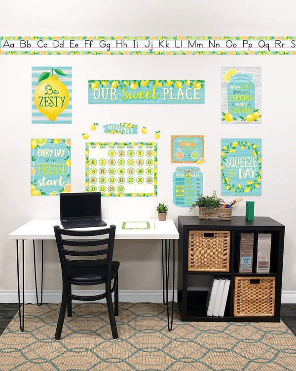 TCR2088542 Classroom at Home Decor Kit: Lemon Zest Image