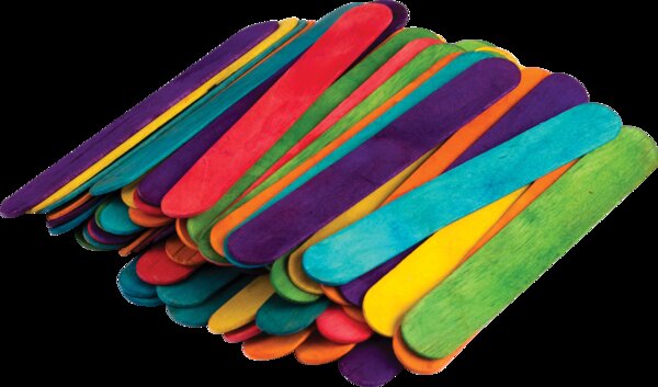 TCR20918 STEM Basics: Multicolor Jumbo Craft Sticks - 200 Count Image