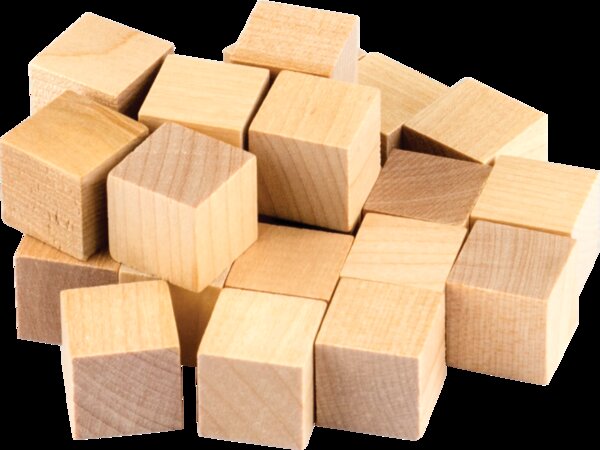 TCR20941 STEM Basics: Wooden Cubes - 25 Count Image