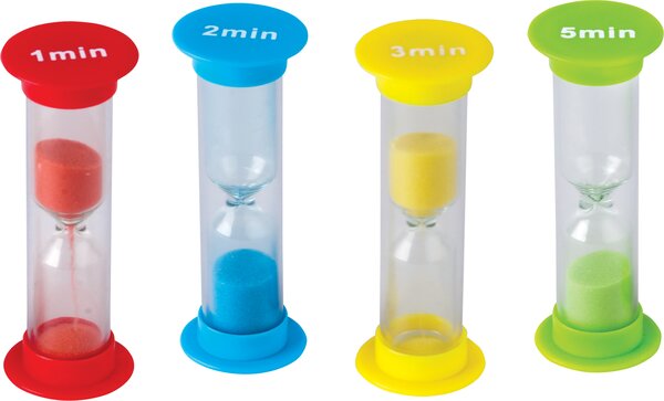 TCR20948 Mini Sand Timers Combo 4-Pack Image