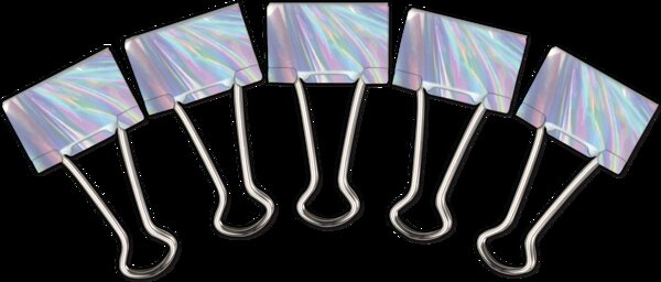 TCR20971 Iridescent Medium Binder Clips Image