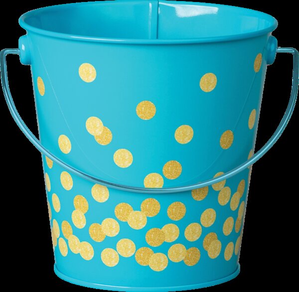 TCR20973 Teal Confetti Bucket Image