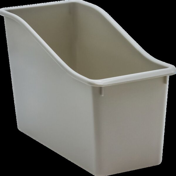 TCR20976 Gray Plastic Book Bin Image