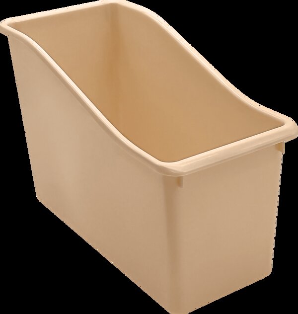 TCR20979 Light Brown Plastic Book Bin Image