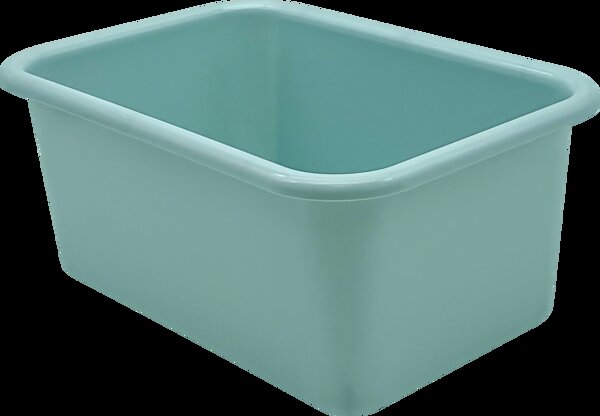 TCR20980 Calming Blue Small Plastic Storage Bin Image