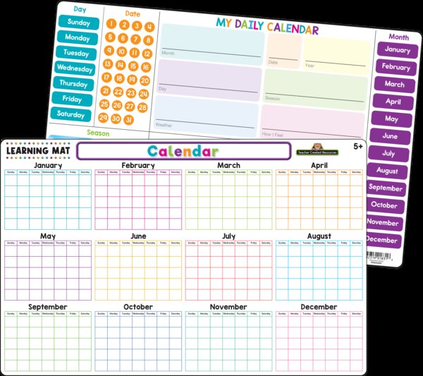 TCR21024 Calendar Learning Mat Image