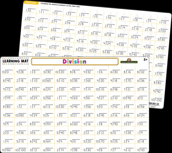 TCR21026 Division Learning Mat Image