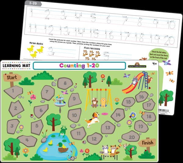 TCR21030 Counting 1–20 Learning Mat Image