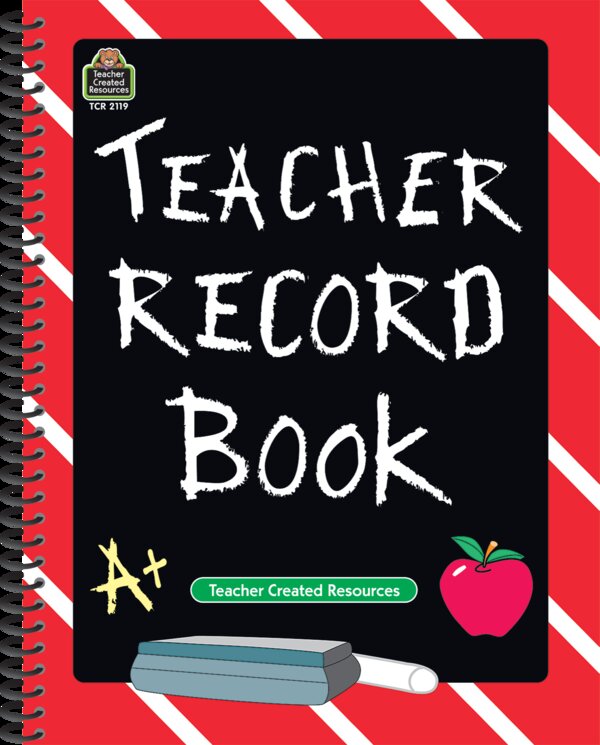 TCR2119 Chalkboard Teacher Record Book Image