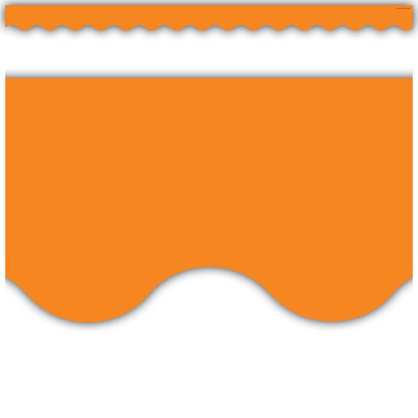 TCR2151 Orange Scalloped Border Trim Image