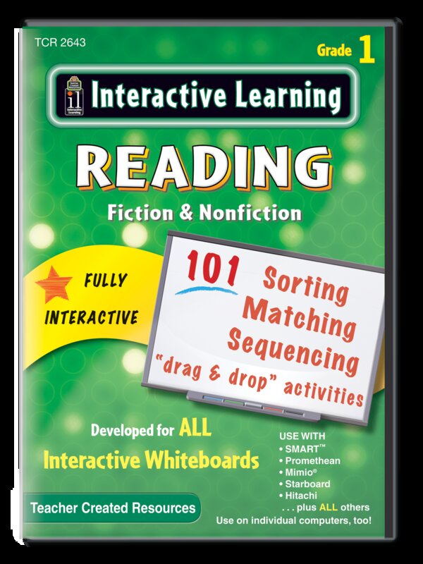 TCR2643 Interactive Learning: Reading Fiction & Nonfiction Grade 1 Image