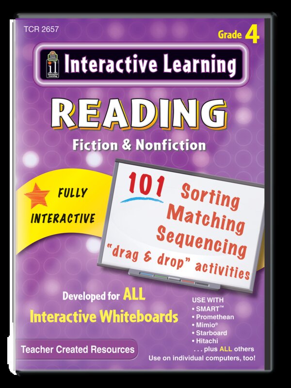 TCR2657 Interactive Learning: Reading Fiction & Nonfiction Grade 4 Image