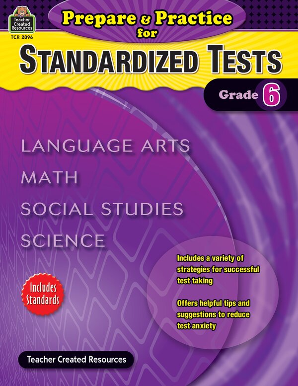 TCR2896 Prepare & Practice for Standardized Tests Grade 6 Image