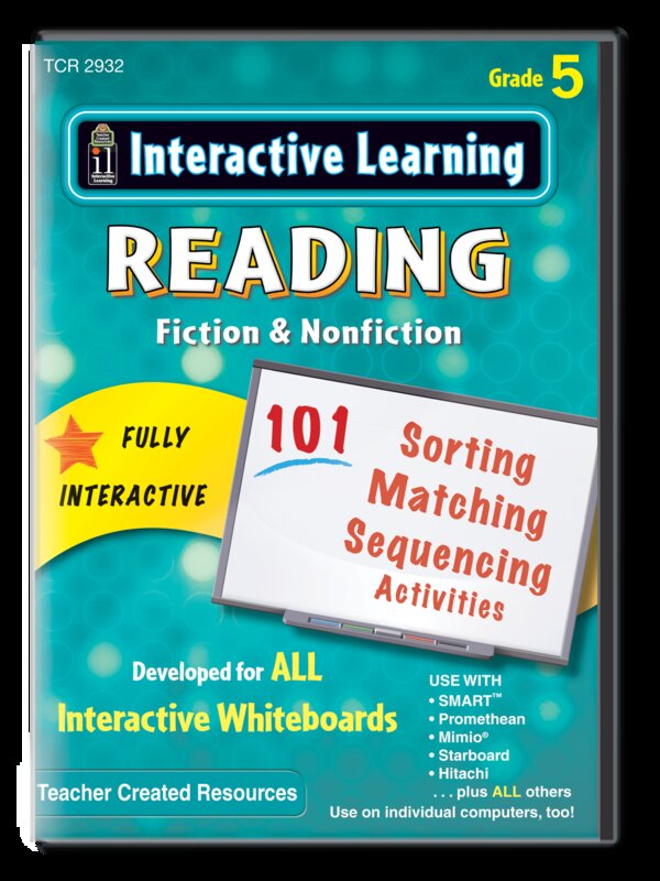 TCR2932 Interactive Learning: Reading Fiction & Nonfiction Grade 5 Image