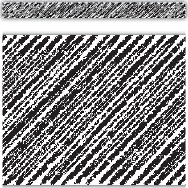 TCR3417 Black Scribble Straight Border Trim Image