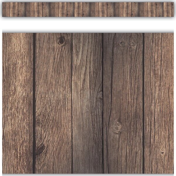 TCR3459 Dark Wood Straight Border Trim Image