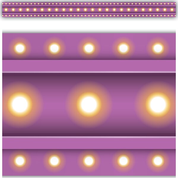 TCR3478 Purple Marquee Straight Border Trim Image