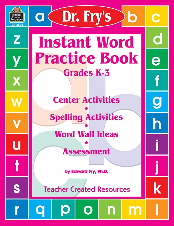 TCR3503 Instant Word Practice Book by Dr. Fry Image