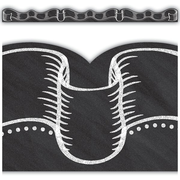 TCR3518 Chalkboard Ribbon Die-Cut Border Trim Image