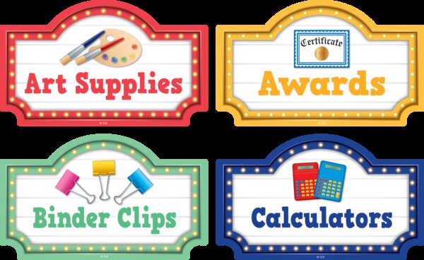 TCR3564 Marquee Supply Labels Image