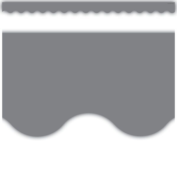 TCR3574 Gray Scalloped Border Trim Image