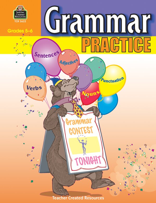 TCR3622 Grammar Practice for Grades 5-6 Image