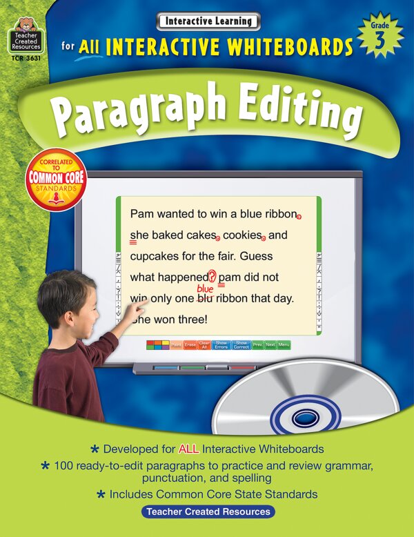 TCR3631 Interactive Learning: Paragraph Editing Grade 3 Image