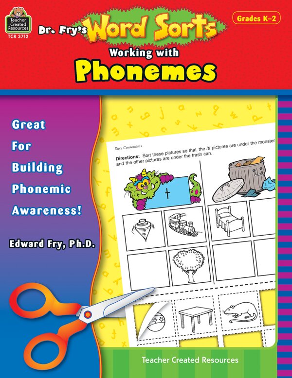 TCR3712 Dr. Fry's Word Sorts: Working with Phonemes Image