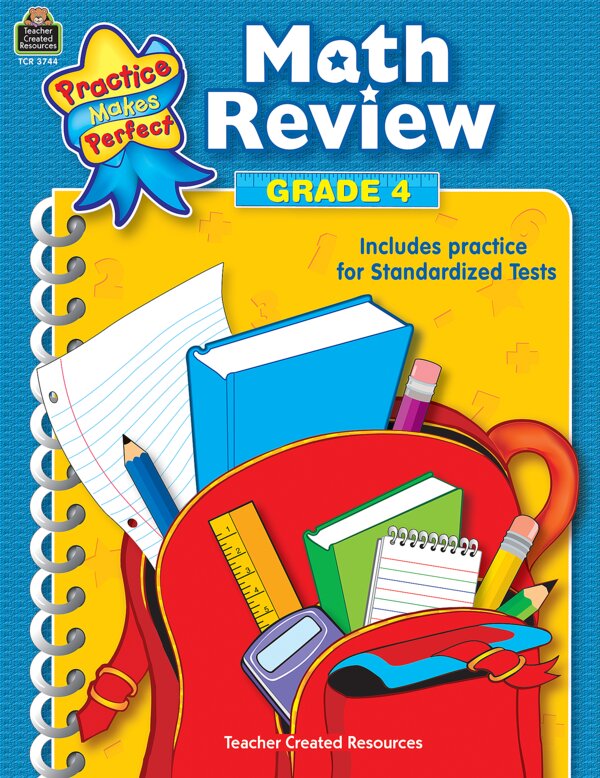 TCR3744 Practice Makes Perfect: Math Review Grade 4 Image