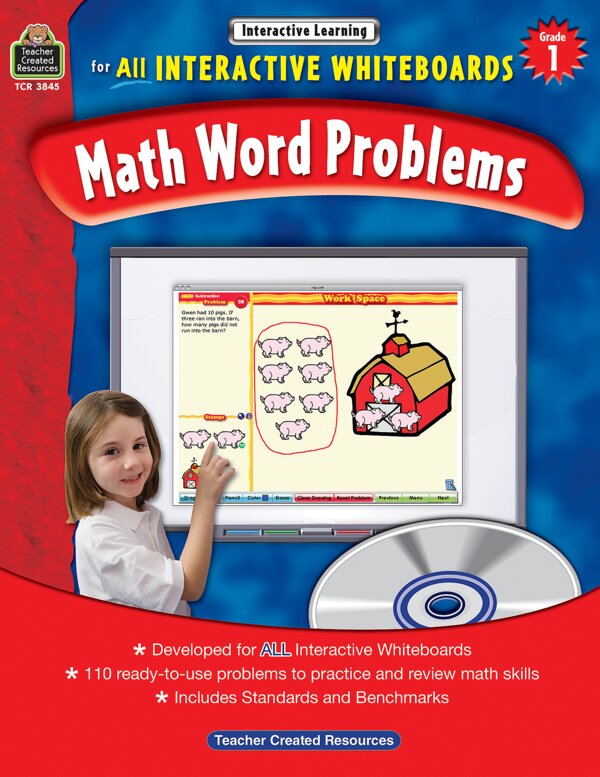 TCR3845 Interactive Learning: Math Word Problems Grade 1 Image