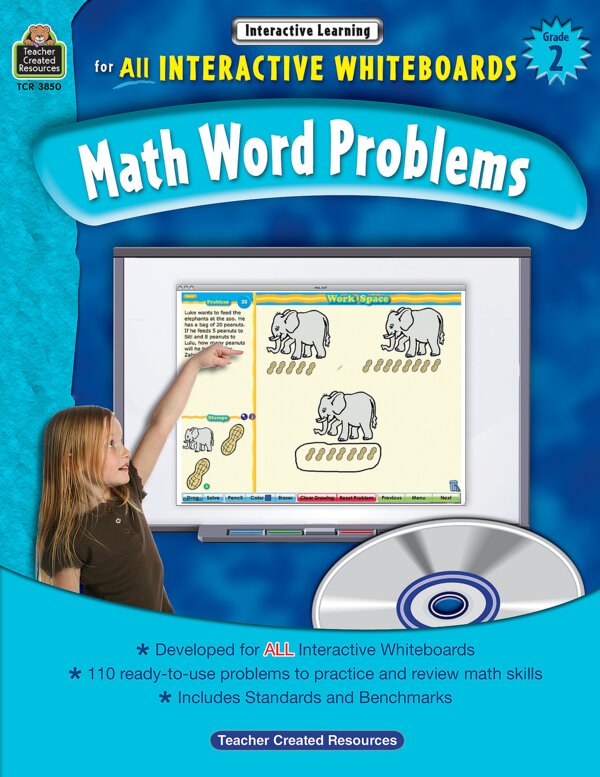 TCR3850 Interactive Learning: Math Word Problems Grade 2 Image