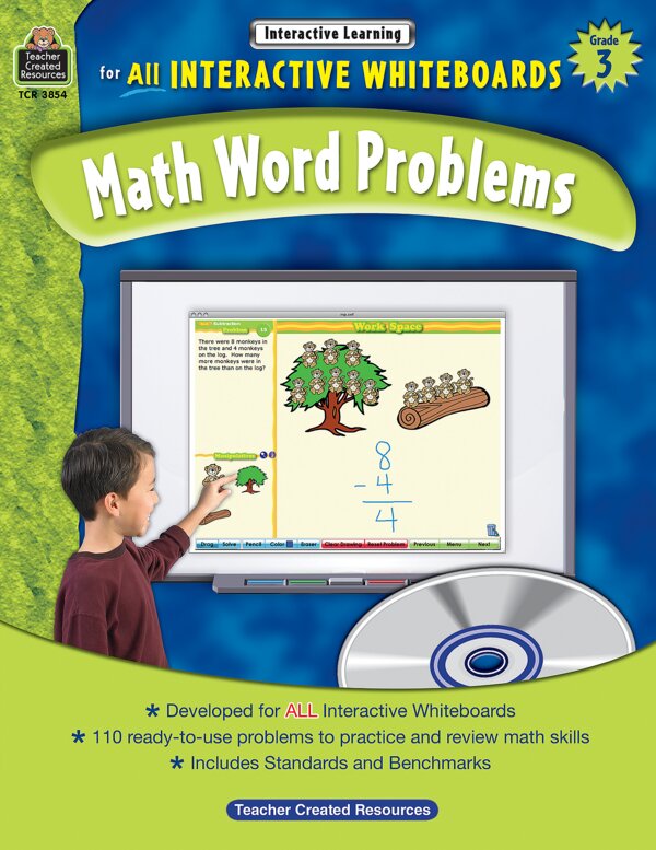 TCR3854 Interactive Learning: Math Word Problems Grade 3 Image
