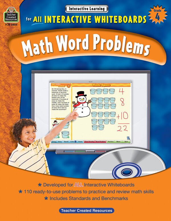 TCR3855 Interactive Learning: Math Word Problems Grade 4 Image