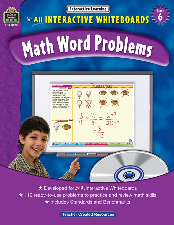 TCR3873 Interactive Learning: Math Word Problems Grade 6 Image