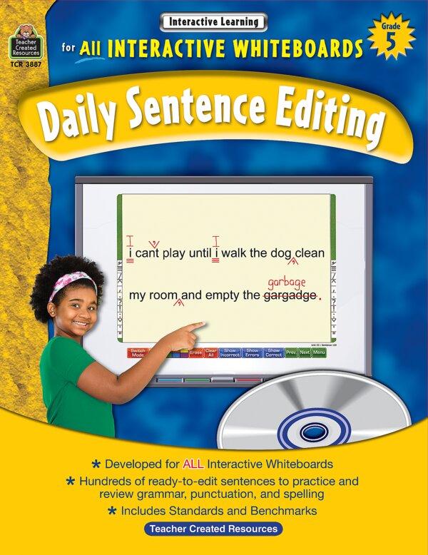 TCR3887 Interactive Learning: Daily Sentence Editing Grade 5 Image