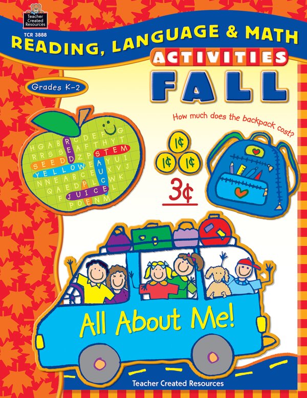 TCR3888 Reading, Language & Math Activities: Fall Image