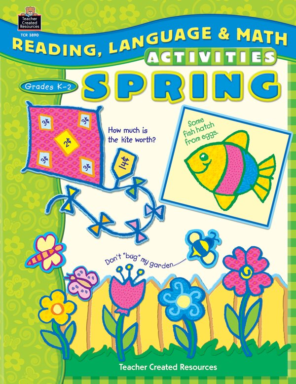 TCR3890 Reading, Language & Math Activities: Spring Image