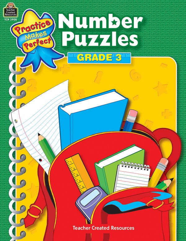 TCR3908 Number Puzzles Grade 3 Image