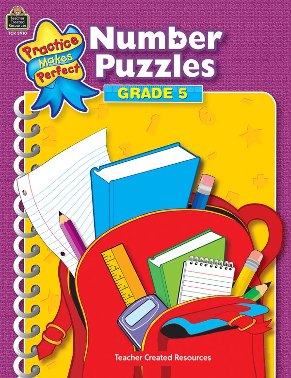 TCR3910 Number Puzzles Grade 5 Image