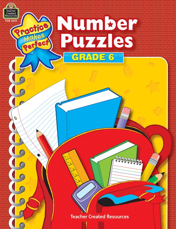 TCR3911 Number Puzzles Grade 6 Image