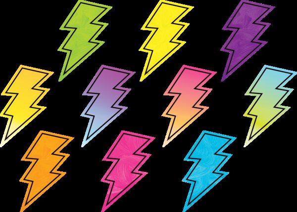 TCR3927 Brights 4Ever Lightning Bolts Accents Image