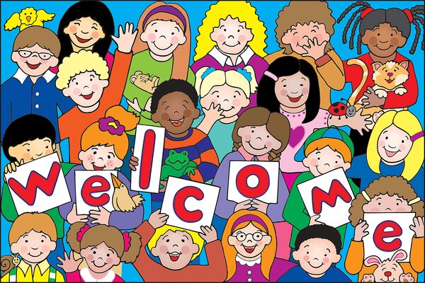 TCR4077 Kids Welcome Postcards Image