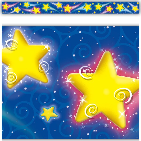 TCR4081 Shooting Stars Straight Border Trim Image