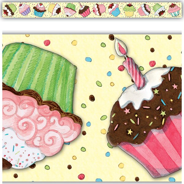 TCR4083 Cupcake Straight Border Trim from Susan Winget Image