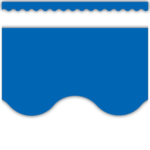 TCR4173 Blue Scalloped Border Trim Image