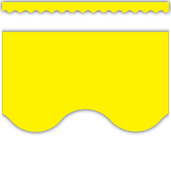 TCR4175 Yellow Scalloped Border Trim Image