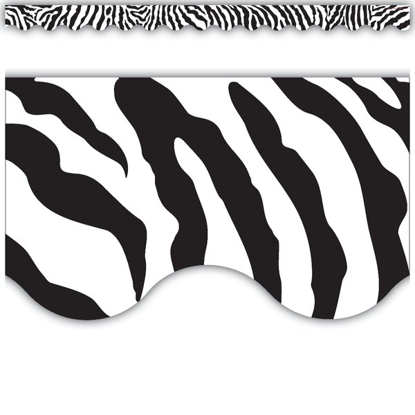 TCR4214 Zebra Scalloped Border Trim Image